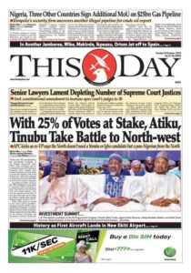 25% vote: Tinubu, Atiku take battle to Northwest