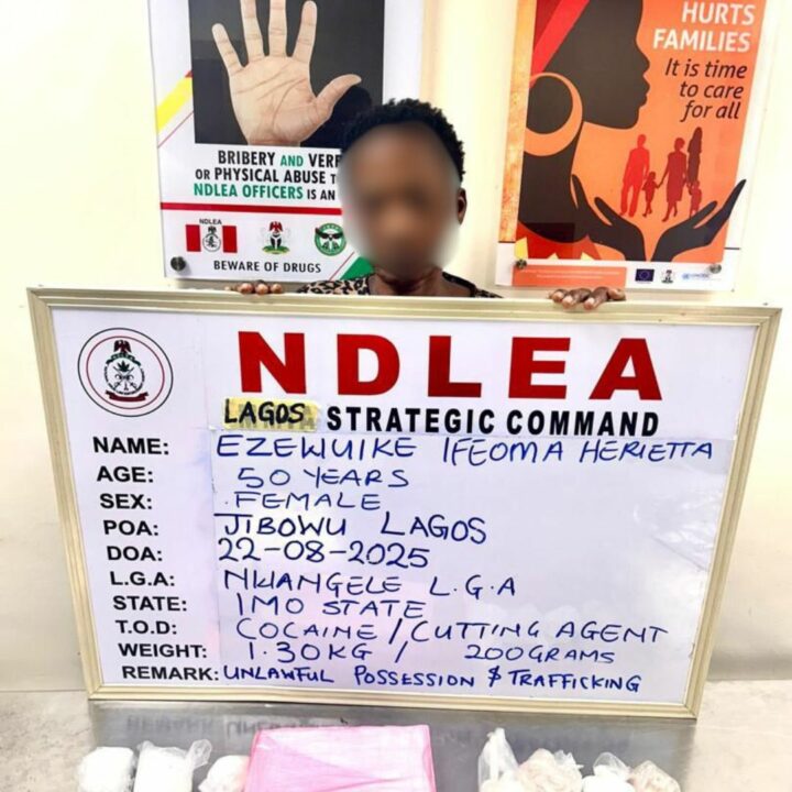 NDLEA nab widow for trafficking cocaine with fake pregnancy