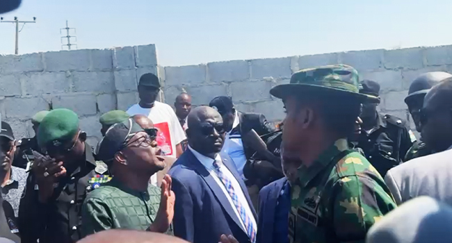 Wike, military officer clash over alleged land grabbing in Abuja