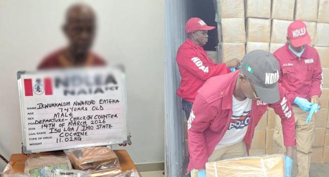 NDLEA Arrests ‘Grandpa’ With Cocaine Hidden In Food Items At Abuja Airport