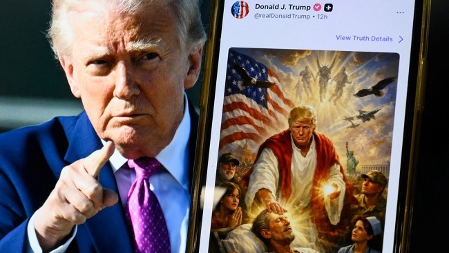 Trump Deletes Jesus-Like AI Image After Blasphemy Outcry
