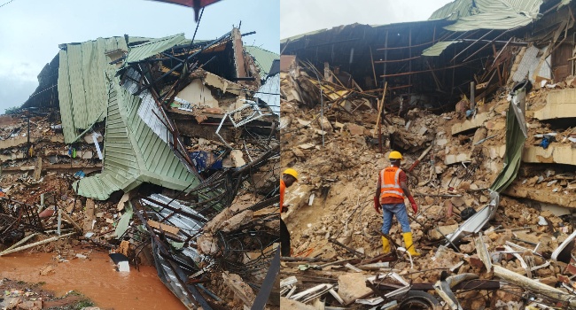 Students Feared Trapped As Private Hostel Near Oko Polytechnic Collapses