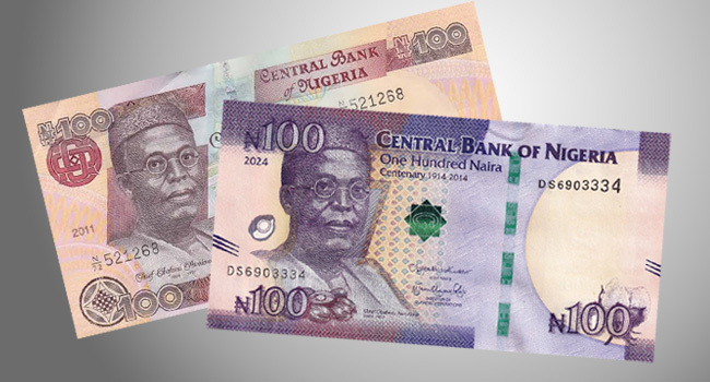 Standard, Commemorative ₦100 Notes Remain Legal Tender – CBN